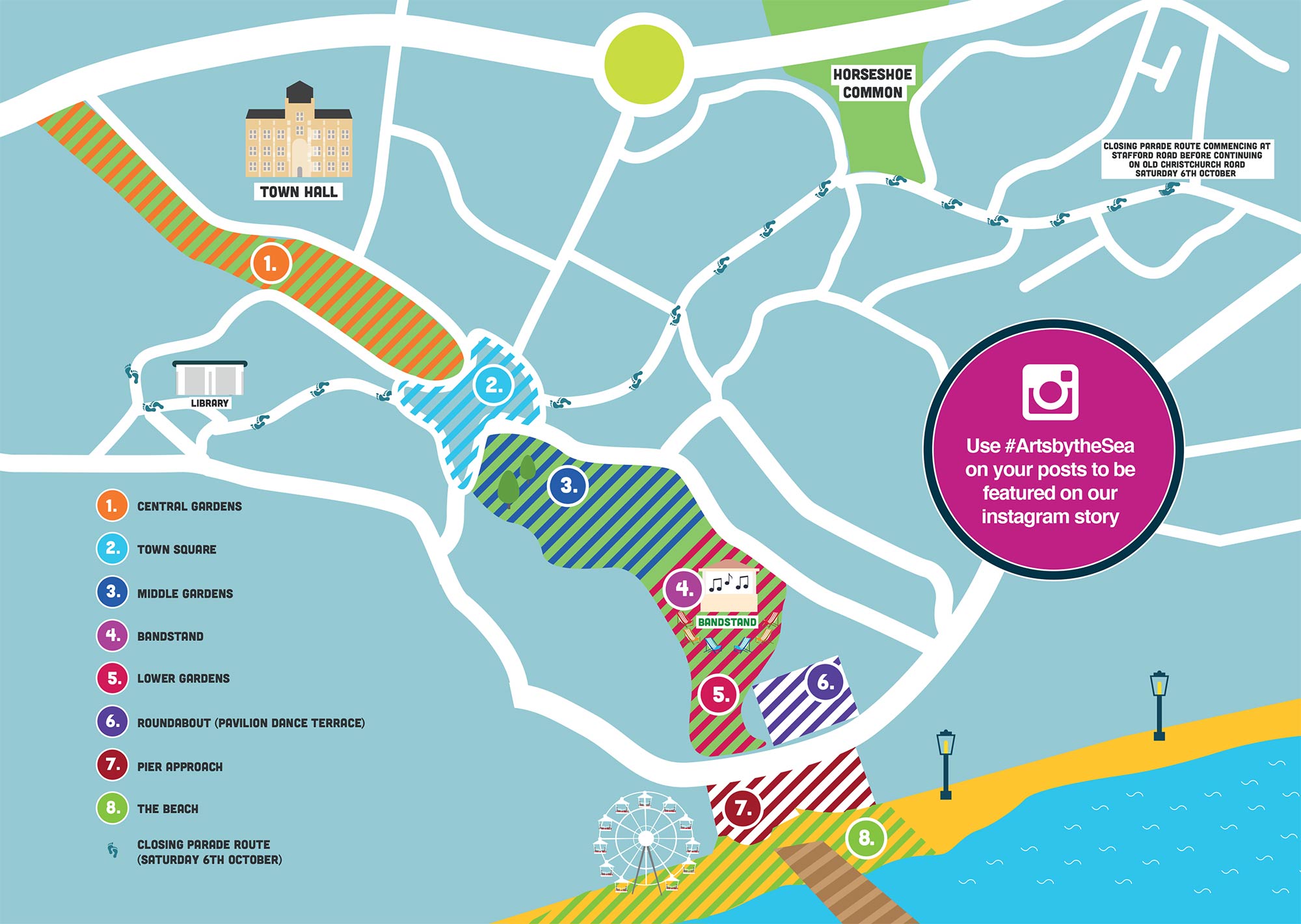 Arts by the Sea Festival Map